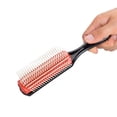 thumbnail image 4 of Cepillo para peinar el cabello de 9 filas, cepillo para peinar el cabello liso y rizado., 4 of 7