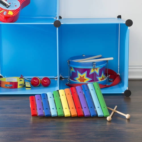 Kids Wooden Xylophone – Rainbow Toy Percussion Instrument with Two Mallets for Fun Play, Early Childhood Development, Education by Hey! Play!