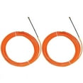 thumbnail image 1 of 2x 4mm 15 Meter/30 Meter Orange Guide Device Nylon Electric Cable Push Pullers Duct Snake Rodder Fish Tape Wire, 1 of 5