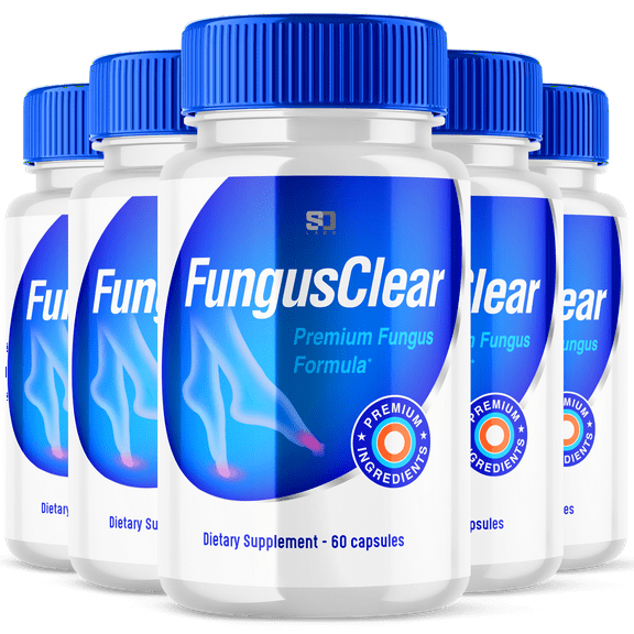 Fungus Clear - Probiotic Supplement - Supports Strong Healthy Natural Clear Toe and Finger Nails for Men and Women - Nail Treatment Plus Eliminates Fungus - 300 Capsules (5 Pack)