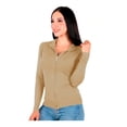 thumbnail image 2 of Sueter Mujer Moda Sweater Dama Abierto Cierres Abrigo Ligero LOLE  Sueter, 2 of 2
