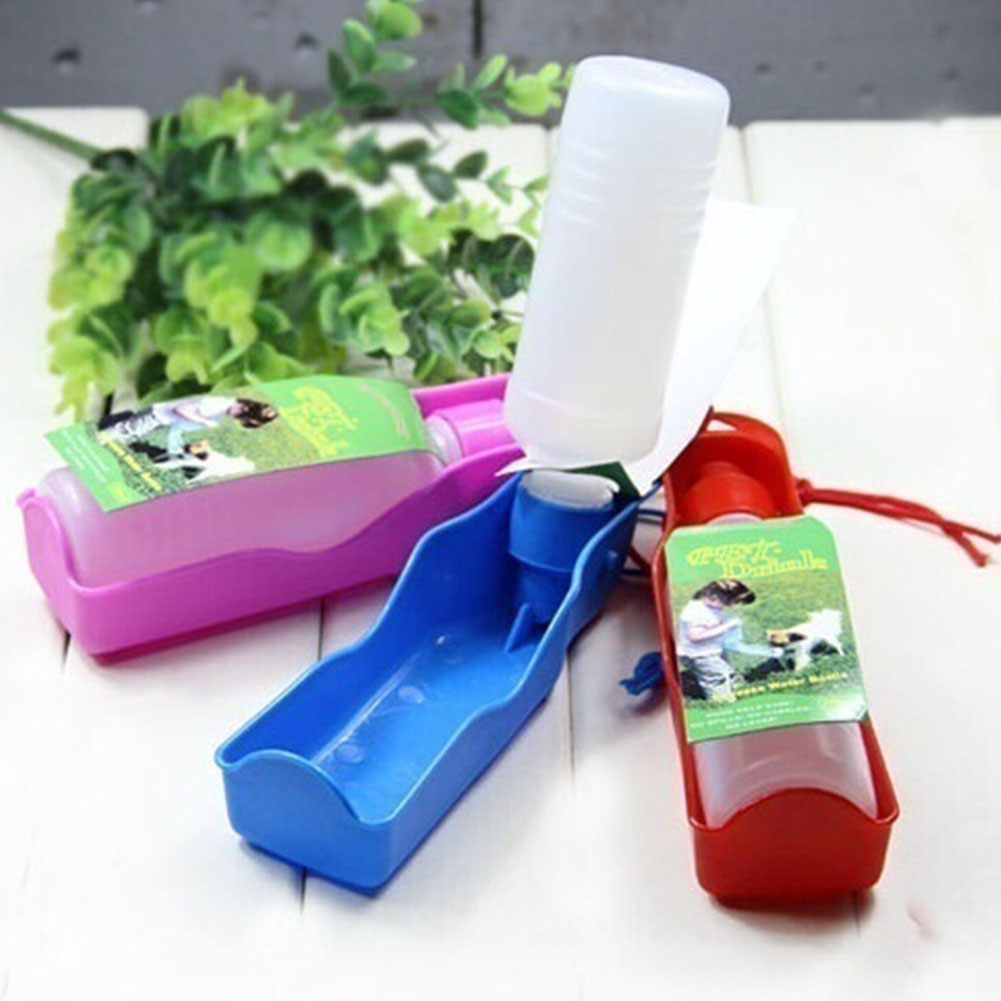 250ML/500ML Outdoor Portable Pet Dog Water Bottles Foldable Tank Travelling Bowl Feeding