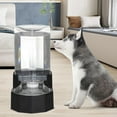 thumbnail image 6 of Automatic Pet Water Dispenser with Stainless Steel Bowl, Gravity Waterer, Angular Water Feeder for Small to Large Dogs and Cats (Black, 6L Without Filter), 6 of 14