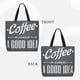 thumbnail image 2 of Disketp Coffee Is Always A Good Idea Bolsa Tote de Lona para Mujer, Bolso de Hombro y Cruzado con Cierre de Cremallera, 2 of 7