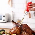 thumbnail image 2 of Turkey Baster Food Grade Syringe Nylon Baster Heat Resistant Food Grade Material for BBQ Grill Baking Kitchen Cooking Red, 2 of 4