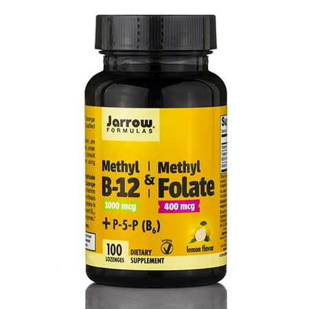 UPC 790011180180 product image for Methyl B-12 1000 mcg & Methyl Folate 400 mcg, Lemon Flavor - 100 Lozenges by Jar | upcitemdb.com