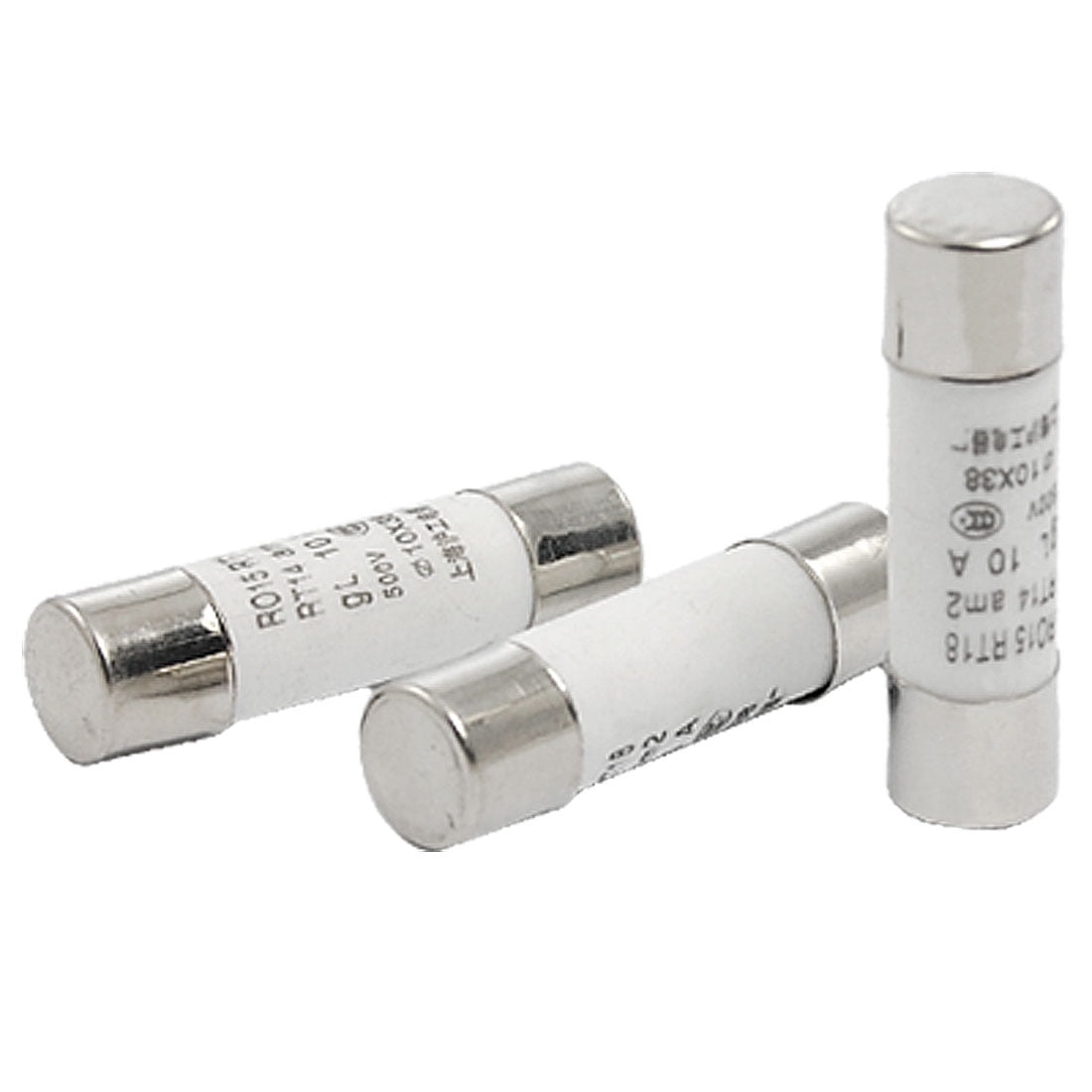 3pcs 500V gL 10A Cylindrical Ceramic Fuse Fuses RT18 RT14 10x38mm