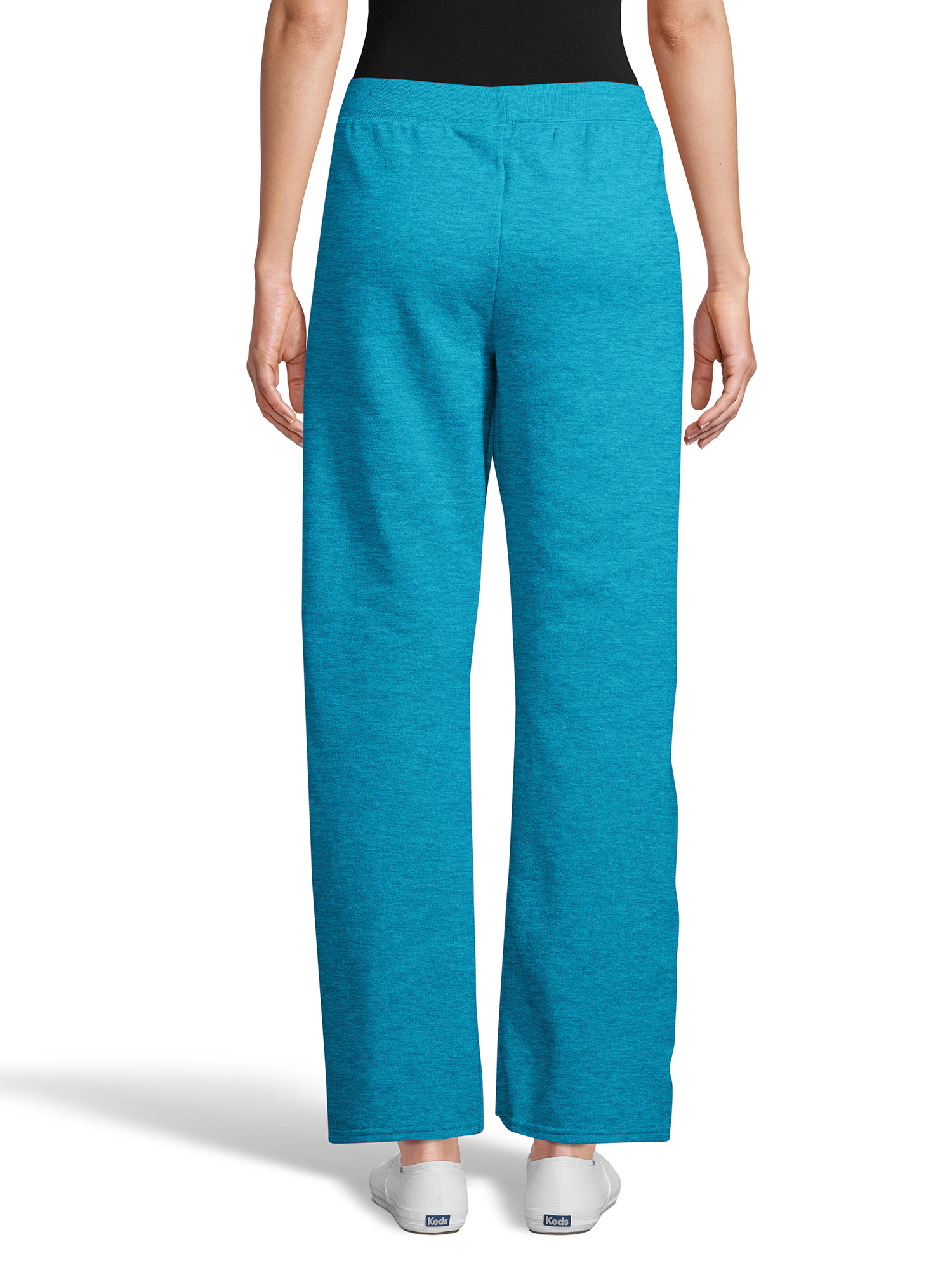Hanes ComfortSoft EcoSmart Women's Open Bottom Fleece Sweatpants, Sizes S-XXL and Petite - image 3 of 6