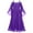 Purple, variant on Up to 65% off!Summer Fashion Dresses for Women 2024 Plus Size Color Gothic Flare Sleeves Dark Black Dress Mesh Spliced Double Layer Midi Dress