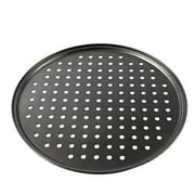 Ehfomius Pizza Pans with Holes, Round Pizza Baking Tray, 1 Pack Perforated Pizza Crisper Pan with Non-Stick Coating, Carbon Steel Pizza Plate for Oven Home Kitchen Restaurant Hotel Use, 12.6 inches