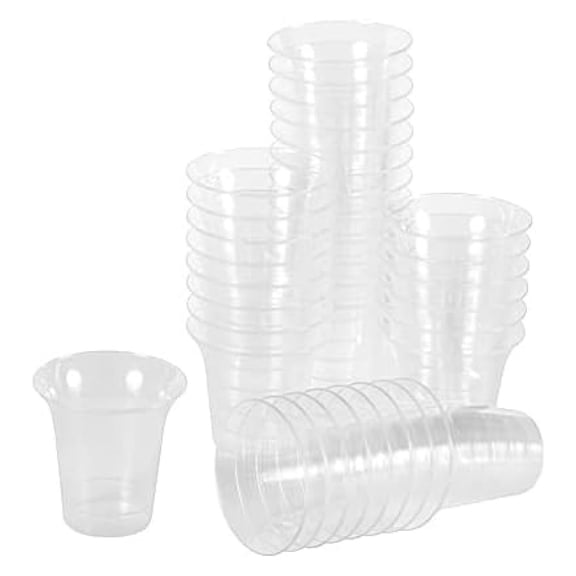 Disposable Communion Cups by | Fits Standard Holy Communion Trays | Box of 1000, Premium 0.5 Ounce, Clear Plastic cups, 1-3/8 inch High