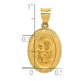 thumbnail image 3 of 14k Yellow Gold Saint Joseph Medal Pendant, 3 of 4