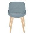 thumbnail image 5 of LumiSource Natural Wood, Blue Fabric Fabrico Chair - Set of 2, 5 of 8