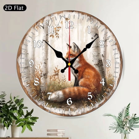 Thin Blue Line Police Support Round Wall Clock We Support Our Officers Back The Blue Patriotic Silent Decor