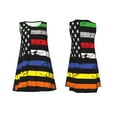 thumbnail image 7 of KLL American Flag Pattern Womens Summer Dresses 2025,Loose Round Neck Sleeveless Sundresses Tank Dresses with Pockets, 7 of 7