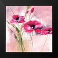 thumbnail image 2 of Zacher-Finet, Isabelle 12x12 Black Modern Framed Museum Art Print Titled - Pink Flower II, 2 of 5