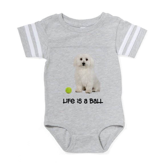 CafePress - Bichon Frise Life - Cute Infant Baby Football Bodysuit