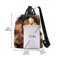 thumbnail image 3 of FORMRS Women's Travel Backpack Purse Anti-Theft Hidden Pockets Casual Shoulder Bag, Gold Flower, 3 of 7