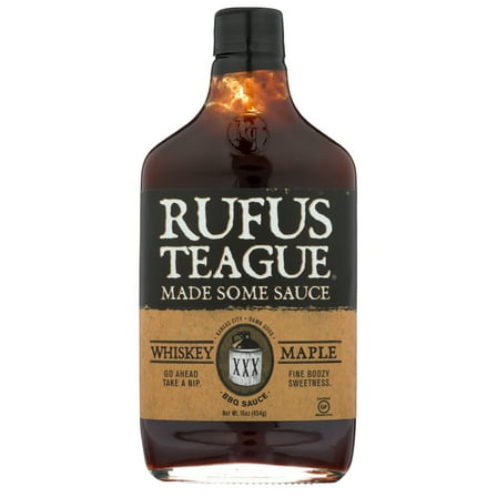 Rufus Teague Bbq Sauce Whiskey Maple, 16 Oz