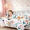 thumbnail image 5 of Manfei Cute Deer Queen Bedding 7pcs,Cartoon Flowers Bedding Comforter Set Queen,Reversible, 5 of 6