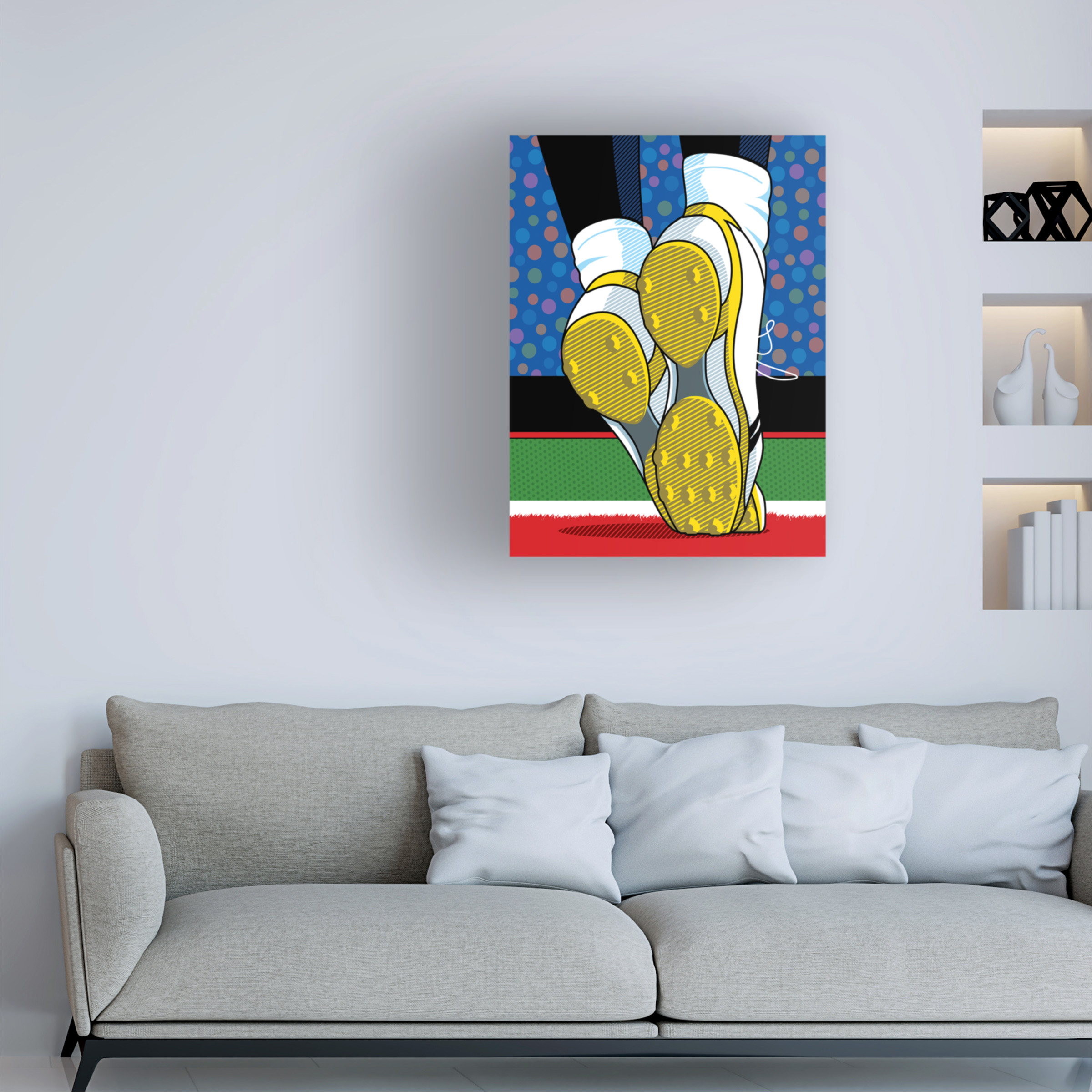 Ron Magnes 'Santonio Holmes Super Bowl Catch' Canvas Art