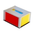 thumbnail image 3 of Tissue Box Cover Rectangular Moderno Acrílico Organizador Elegante Dispensador Funcional con Marco de Aluminio Resistente Adecuado para Escritorio, 3 of 9