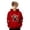 Swt 39# Red, variant on WAYUTE Girls Sweatshirts Boys Cow Print Cute Hooded Sweatshirt Soft Casual Pullover with Pocket for Kids