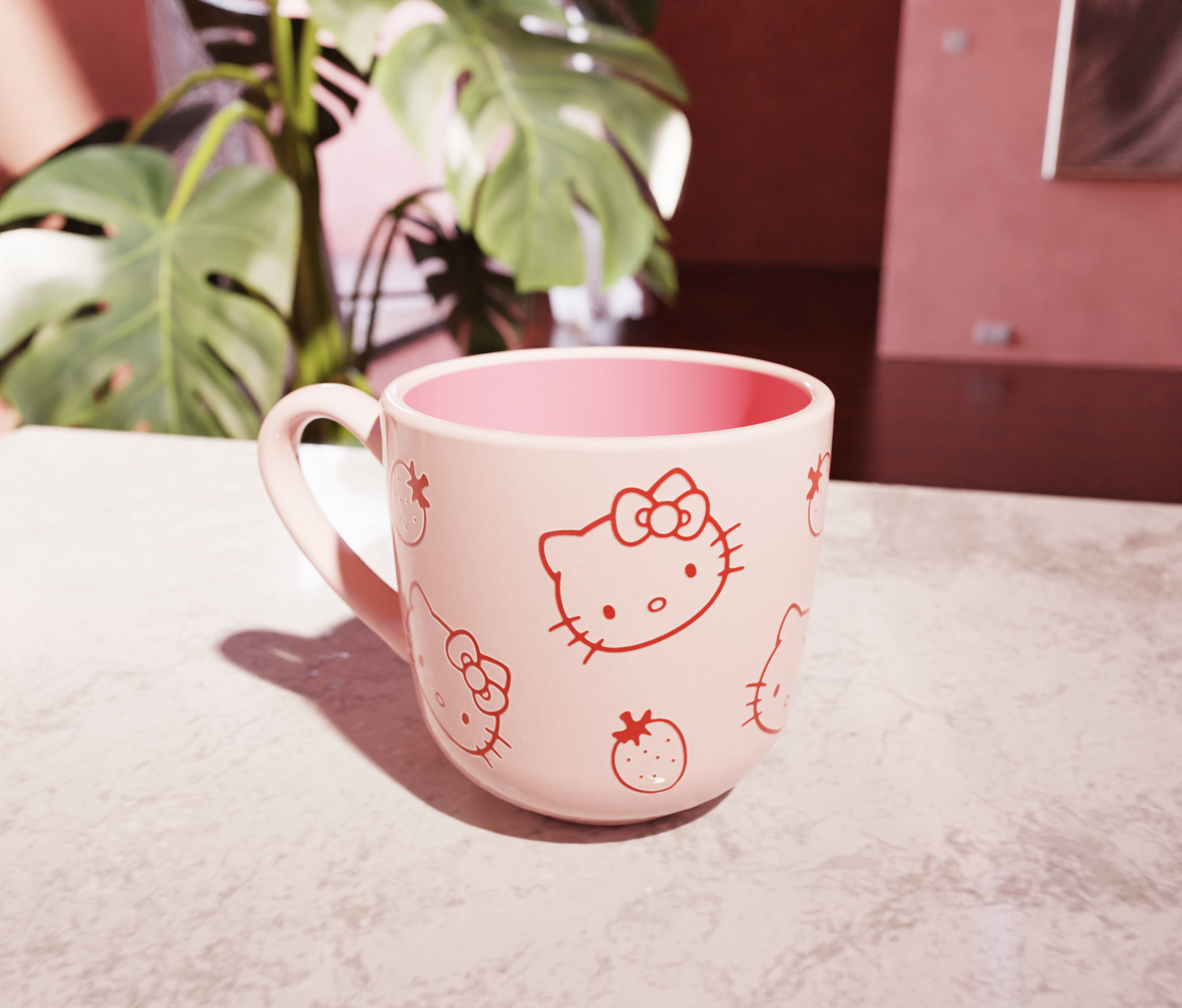 Zak Designs 15oz Ceramic Charming Mug - Hello Kitty