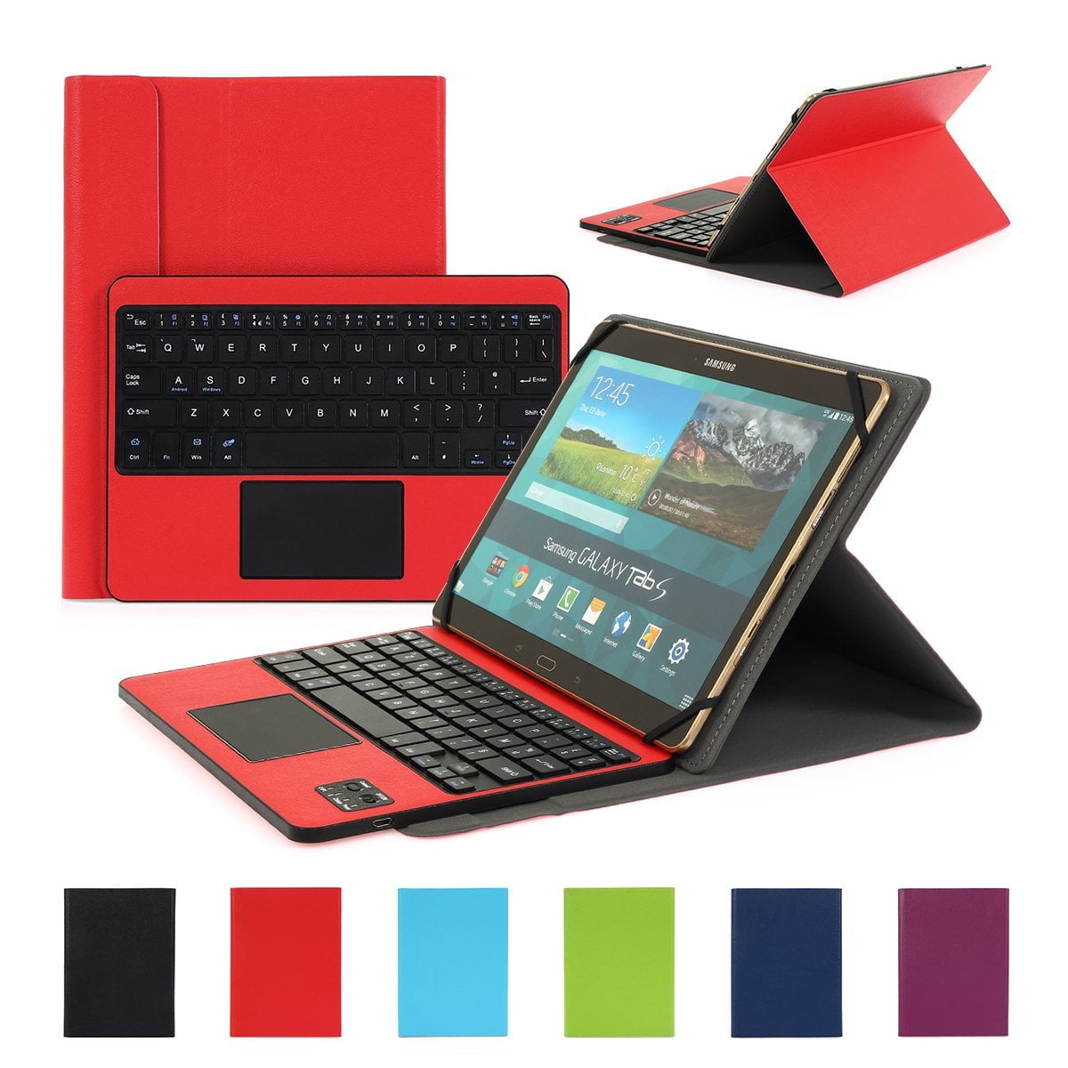 pols meer Titicaca Tulpen CoastaCloud Bluetooth 3.0 Keyboard Red Case for Samsung Galaxy Tab Pro 10.1  Tablet with AZERTY French Layout Removable Keyboard and Touchpad -  Compatible with 10.1 inch Any Android / Windows Tablet - Walmart.com