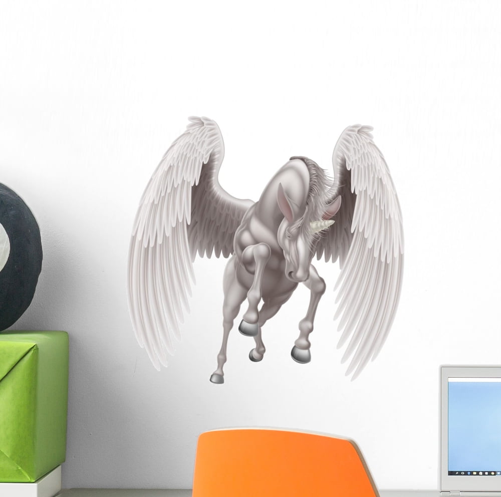 Pegasus Unicorn Winged Horse Wall Decal Wallmonkeys Peel and Stick