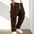 thumbnail image 2 of Pantalones cargo streetwear para hombre - Pantalones utilitarios de pana - Poliéster, múltiples bolsillos, tallas S-XXL, 2 of 8