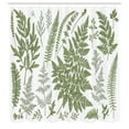 thumbnail image 2 of Ambesonne Vintage Botany Shower Curtain, Delicate Fern Floral, 69"Wx75"L, Sage Green and White, 2 of 4