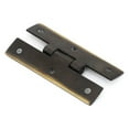 thumbnail image 3 of Oil Rubbed Bronze Cabinet Flush H Hinge 3" Renovators Supply - Pack of 2, 3 of 8