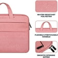 thumbnail image 3 of RAINYEAR Laptop Sleeve Case 13 Inch Protective Waterproof Polyester Padded Carrying Bag Cover with Hidden Handle Multiple Pocket,Pink, 3 of 6