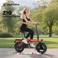 thumbnail image 2 of Folding Electric Bike for Adults, 14'' Mini Ebike, 48V 10Ah Removable Battery, Two Seats City Commuter Electric Bicycle, UL2849, 2 of 6