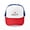 Red/Blue/White, variant on - I LOVE SASQUATCH - Adjustable Unisex Printed Trucker Hat with Mesh Back