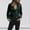 Green, variant on DuoJiaJ Fashion Women Slim Long Sleeve Short Motorcycle Jacket Suede Biker Jacket Solid Color Casual Coats Turndown Collar Jaqueta Womens Down Coat Black L