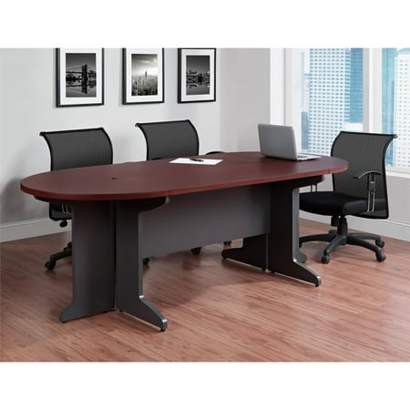 Ameriwood Home Pursuit Small Conference Table Bundle, Cherry