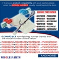 thumbnail image 2 of Whole Parts Part # W11025984 Washer Water Inlet Valve - Replacement and Compatible with Some Crosley, Inglis, Maytag, Roper and Whirlpool Washing Machines, 2 of 6
