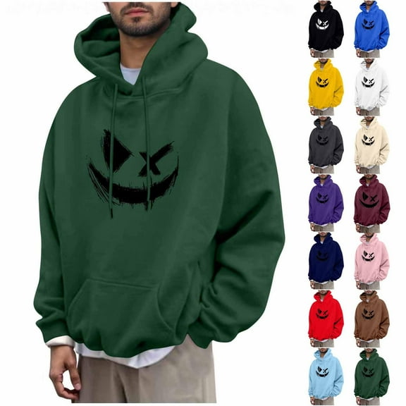 CFLVAEK Graphic Hoodies for Men Oversized Long Sleeve Hooded Sweatshirts Big and Tall Drawstring Pullover Tops Fall Fashion Clothes 2025 Black XXXL