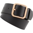 thumbnail image 4 of HUGFEGWE Ceinture en Cuir PU pour Femmes Réglable Lignes de Couture Fines Mode Décontractée Boucle à Ardillon pour Pantalon Robe CJB91-76350, 4 of 5