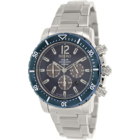 Seiko Men's SSC247 Blue Stainless-Steel Quartz Watch