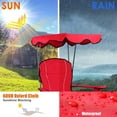 thumbnail image 6 of SEEKOL Camping Chair, Folding Outdoor Lawn Chair with Canopy, Carry Bag & Cup Holder, Portable Heavy Duty Camp Chair for Outside Travel, Picnic, Beach Soccer Chairs, 6 of 6