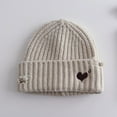 thumbnail image 2 of qolati Kids Cute Bow Tie Beanie Toddler Baby Girls Boys Embroidery Fashion Knit Skull Cap Winter Warm Knitted Hats 0-15 Years, 2 of 4