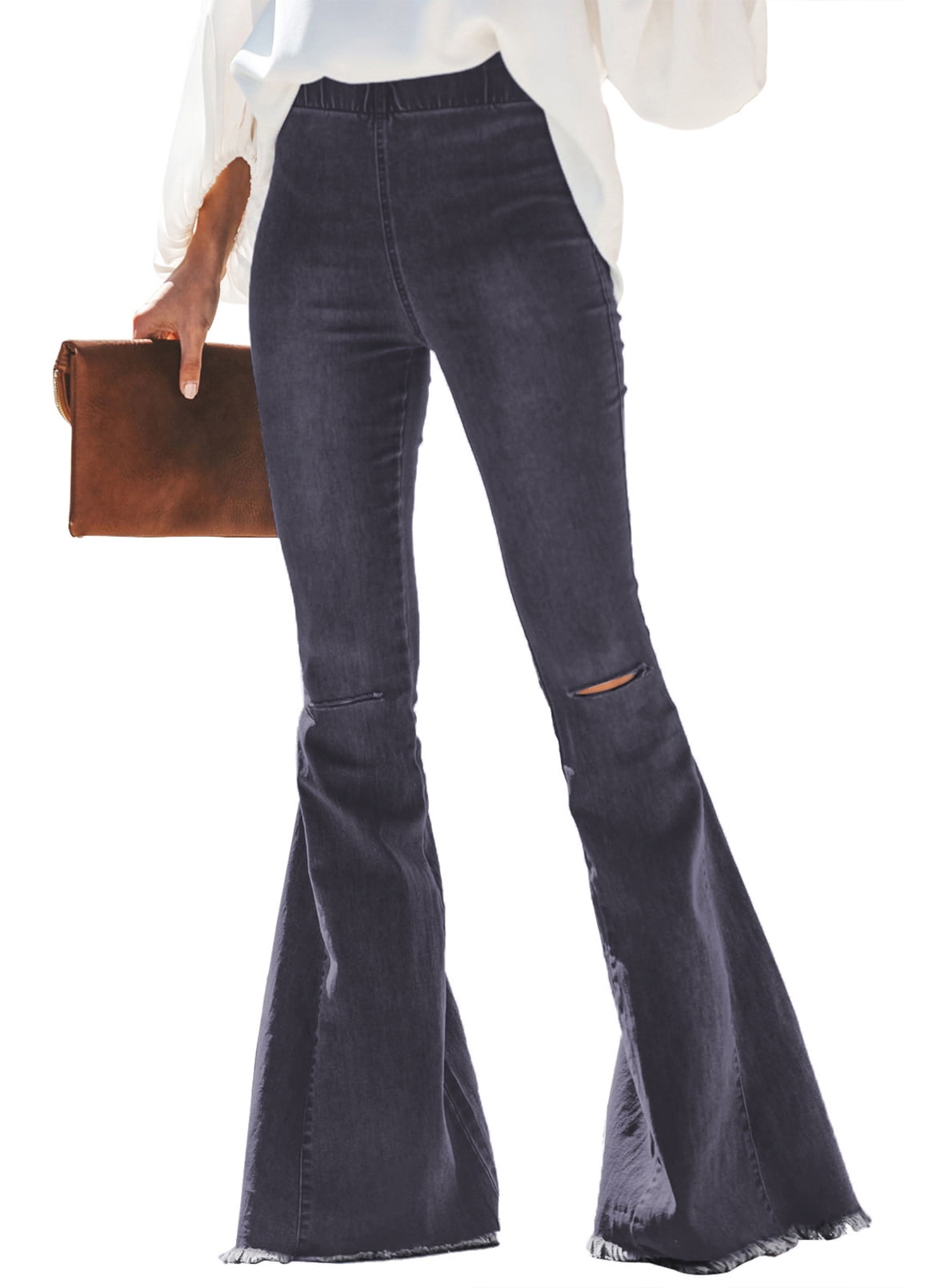 Chase Secret Womens Destoryed Flare 