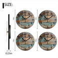 thumbnail image 2 of Battery Operated Analog Wall Clocks Non-Ticking Silent Modern Clock Decorative for Home,Office-Wooden Wall With Aged Finish And Featuring Weathered Textures(10inch), 2 of 4