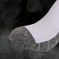 thumbnail image 4 of FAZVAOO Crew Socks for Women Cotton Unisex Non Slip Thick Athletic Running Socks White, 4 of 8