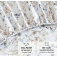 thumbnail image 2 of RUVANTI 100% Organic Cotton Sheets - California king Sheet Sets - 4 Piece Percale Weave Bedding, Crisp, Cooling & Breathable, Soft & Durable, 16" Deep Pocket, Hotel Quality Sábanas - Tranquil, 2 of 7