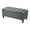 Gray, variant on HOMCOM Storage Ottoman, Linen Upholstered Storage Bench with Lift Top and Button Tufted for Living Room, Gray