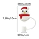 thumbnail image 3 of onlyliua Liquidación Gorro de Paja Navideño Reno Navideño Muñeco de Nieve Gorro de Paja Tapón de Paja Navideño Gorro de Paja Gorro de Paja Reutilizable, 3 of 6